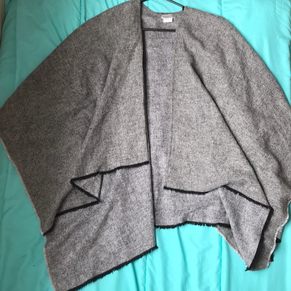 Grey Lancioni Poncho Cardigan